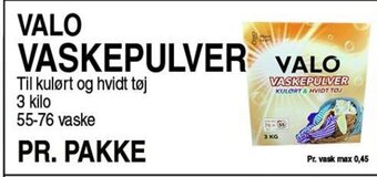 ABC Lavpris VALO VASKEPULVER tilbud