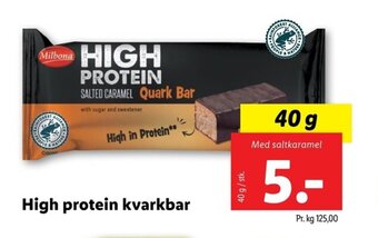 Lidl High protein kvarkbar tilbud