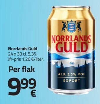 Norrlands Guld 24 x 33 cl. 5,3%.