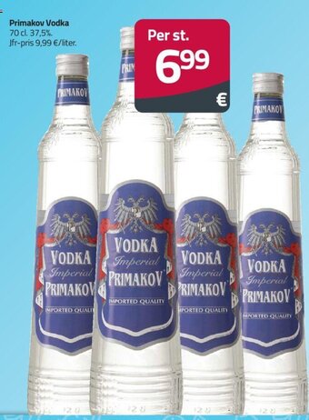 Fleggaard Primakov Vodka 70 cl. 37,5% tilbud