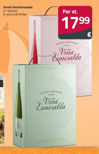 Fleggaard Torres Vina Esmeralda 3 L. Spanien. tilbud