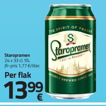 Staropramen 24 x 33 cl. 5%