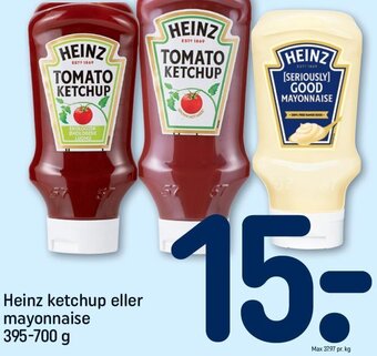 REMA 1000 Heinz ketchup eller mayonnaise tilbud