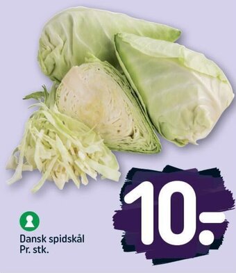 REMA 1000 Dansk spidskål Pr. stk. tilbud