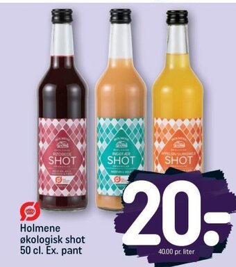 Holmene økologisk shot 50 cl. Ex. pant