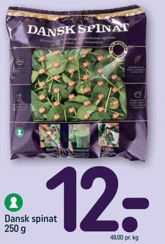 REMA 1000 Dansk spinat 250 g tilbud