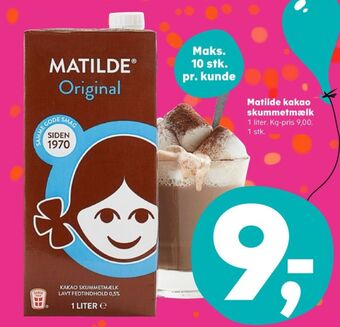 Kvickly Matilde kakaomælk tilbud