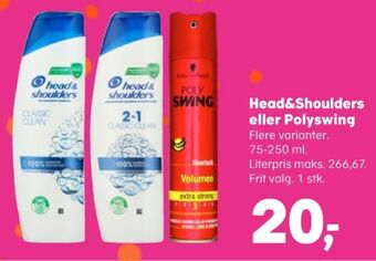 Kvickly Head&shoulders shampoo tilbud
