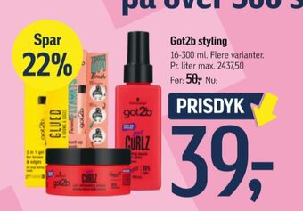 Føtex Got2b hårvoks tilbud