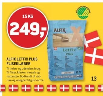 XL-BYG Alfix fliseklæb tilbud