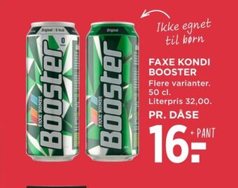 MENY Booster energidrik tilbud
