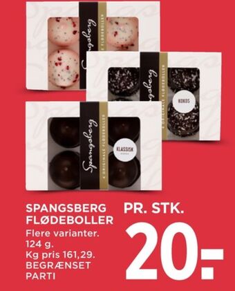 MENY Spangsberg flødeboller hindbær & lakrids tilbud