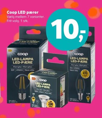 Kvickly Coop led pære tilbud