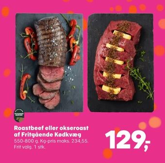 Kvickly Ukendt roastbeef tilbud