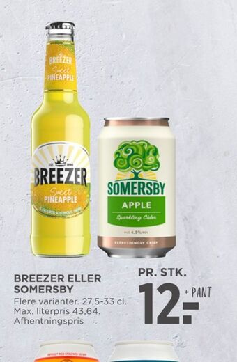 MENY Breezer rtd tilbud