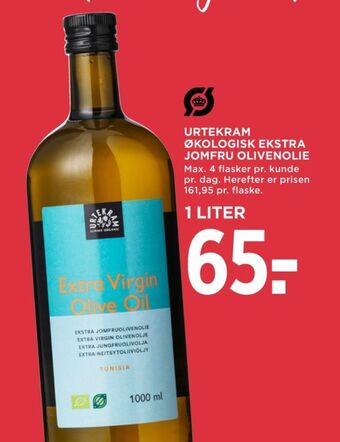 MENY Urtekram olivenolie tilbud