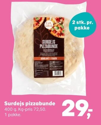 Kvickly Ukendt pizzabunde tilbud