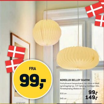 XL-BYG Nordlux lampeskærm tilbud
