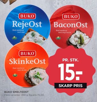 MENY Buko smelte smøreost rejeost tilbud