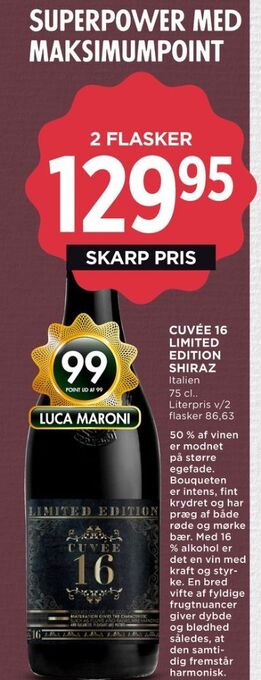 MENY Ukendt italiensk rødvin tilbud