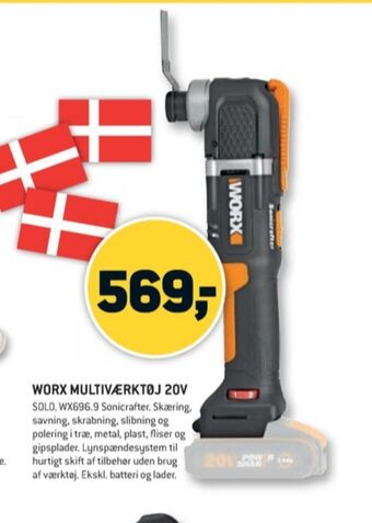 Worx professional multiværktøj