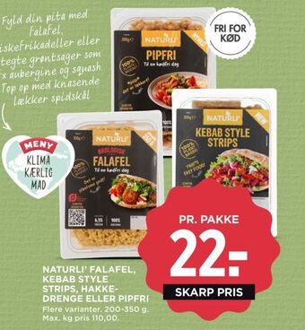 MENY Naturli' falafel tilbud