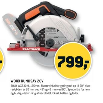 XL-BYG Worx professional rundsav tilbud