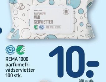 REMA 1000 REMA 1000 parfumefri vådservietter 100 stk. tilbud