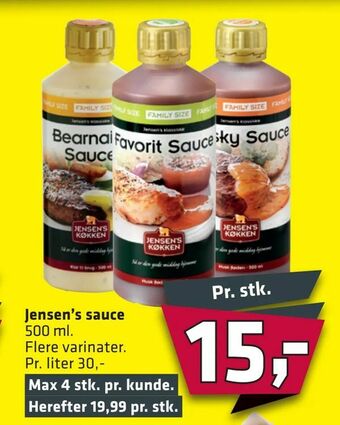 Fleggaard Jensen's sauce tilbud