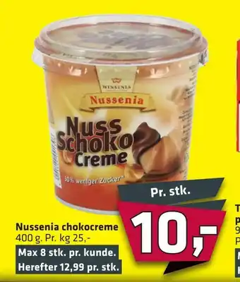 Fleggaard Nussenia chokocreme tilbud