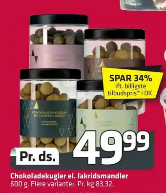 Chokoladekugler el. lakridsmandler