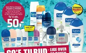 Fleggaard Sanex Roll-on, Deospray, Shampoo el. Håndsæbe tilbud