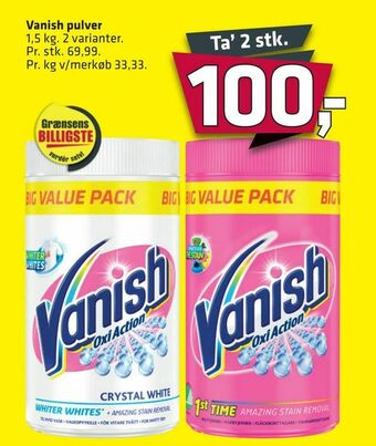 Fleggaard Vanish pulver tilbud