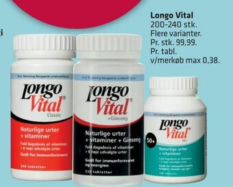 Fleggaard Longo Vital tilbud