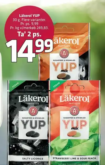 Fleggaard Läkerol YUP tilbud
