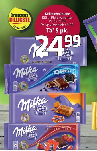 Fleggaard Milka chokolade tilbud