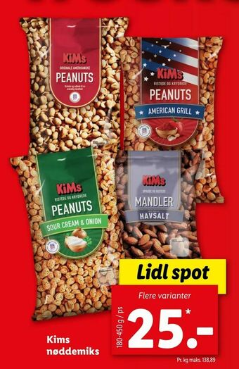 Let-Køb Kims nøddemiks tilbud