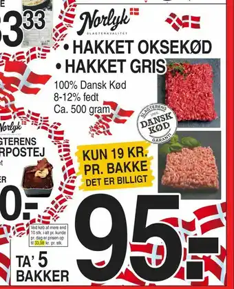 ABC Lavpris hakket oksekød • hakket gris tilbud