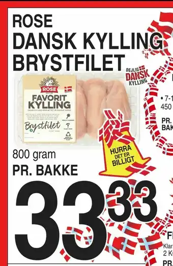 ABC Lavpris Dansk kylling brystfilet tilbud