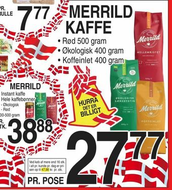 ABC Lavpris Merrild kaffe tilbud