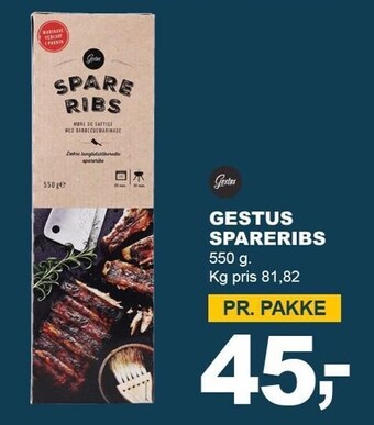 Let-Køb Gestus spareribs tilbud