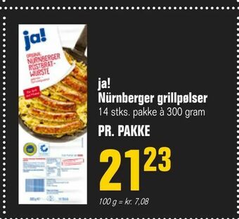 Otto Duborg ja! Nürnberger grillpølser tilbud