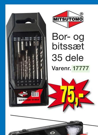 Harald Nyborg Bor- og bitssæt 35 dele tilbud