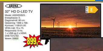 Harald Nyborg 32 hd d-led tv tilbud