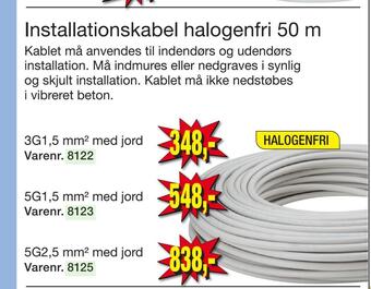Harald Nyborg Installationskabel halogenfri 50 m tilbud
