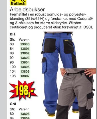 Harald Nyborg Arbejdsbukser tilbud