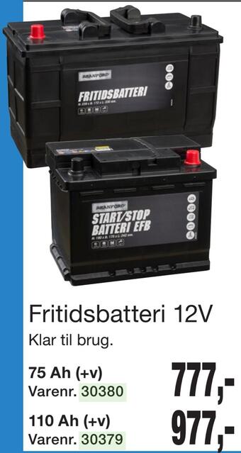 Harald Nyborg Fritidsbatteri 12v tilbud