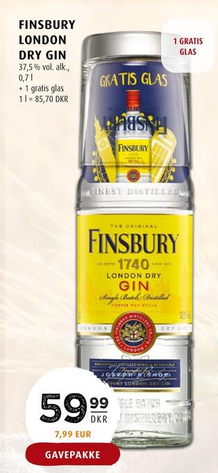 Scandinavian Park Finsbury london dry gin tilbud