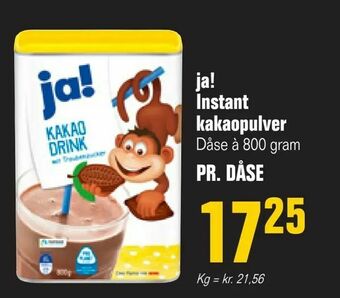 Otto Duborg ja! Instant kakaopulver tilbud