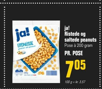 Otto Duborg ja! Ristede og saltede peanuts tilbud
